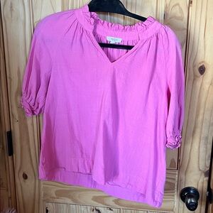 Avara Pink Cotton Blouse